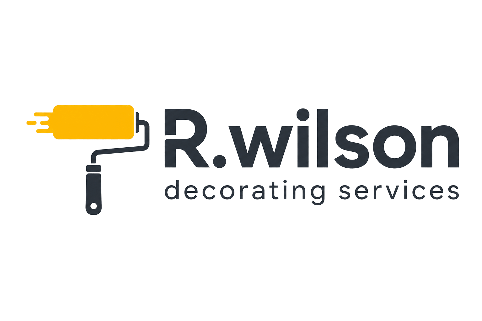 r.wilson decorating services logo upscaled transparent